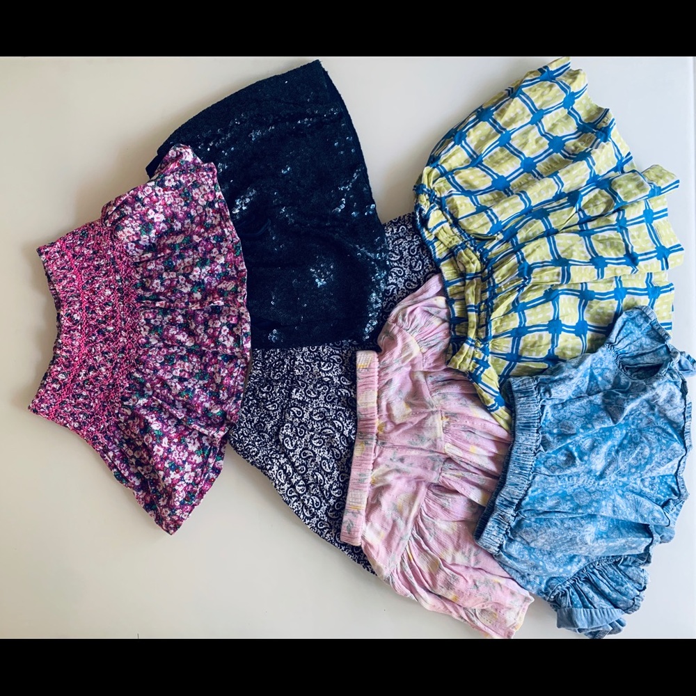 Girl Peek Skirt/Skort Bundle (size 6/7)